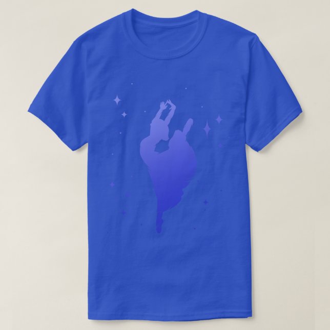 T-shirt Ballerina Danseur Silhouette (Design devant)