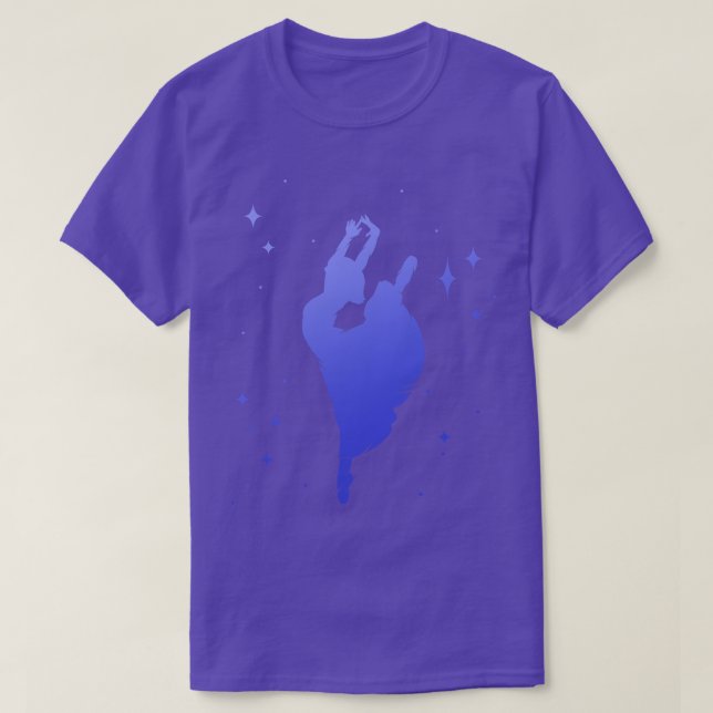 T-shirt Ballerina Danseur Silhouette (Design devant)