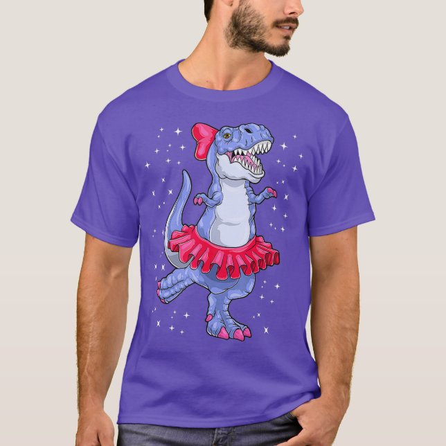 T-shirt Ballerina Dinosaur T Rex Ballet Dancer Enfants (Devant)