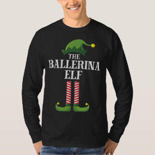 T-shirt Ballerina Elf Correspondante Famille de Noël Paja