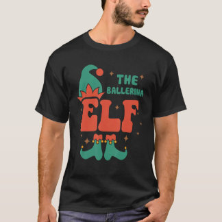 T-shirt Ballerina Elf Famille Correspondant Noël Pjs Drôle