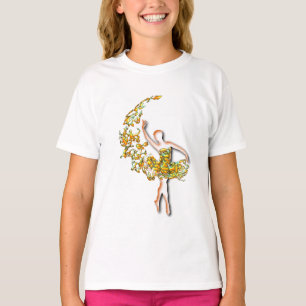 T-shirt Ballerina - Fille danseuse de ballet de fe