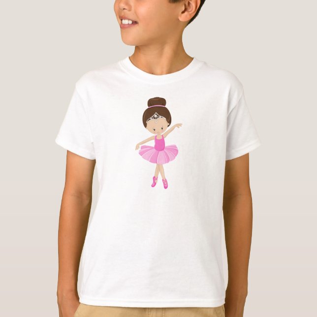 T-shirt Ballerina, Fille de ballet, Danse de ballet, Cheve (Devant)