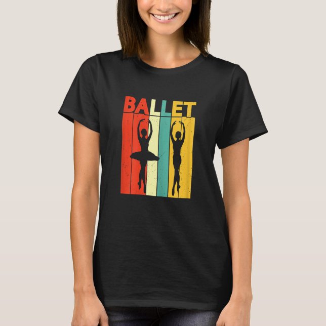 T-shirt Ballerina Girl Ballet Barre Ballet Dancer Pointe S (Devant)