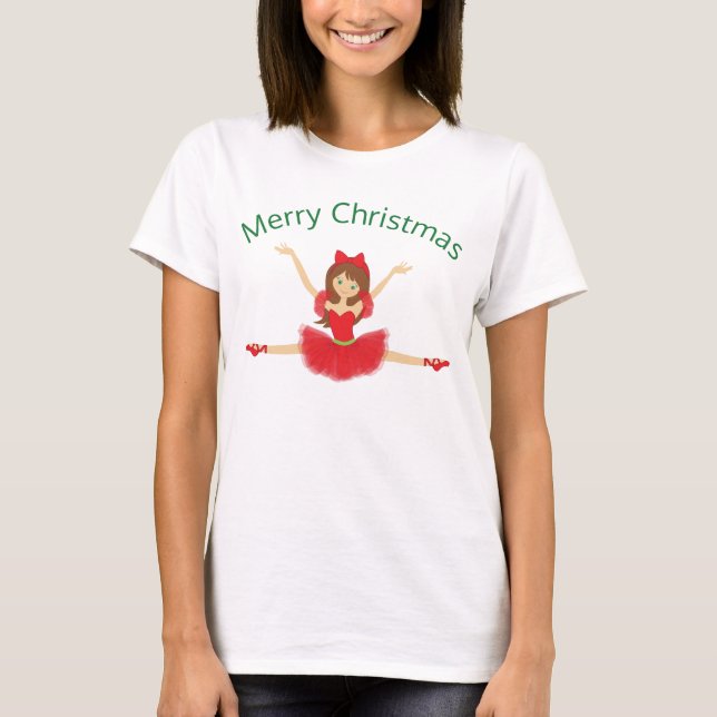 T-shirt Ballerina Joyeux Noël | Ballet (Devant)