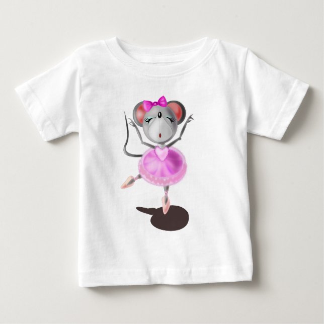 T-shirt Ballerina Mouse bébé (Devant)