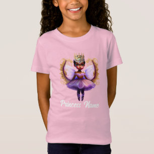 T-Shirt Ballerina princess fairy dessin animé 3D mélanine