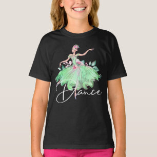 T-shirt Ballerina rose ballet habille les filles DANCE gre