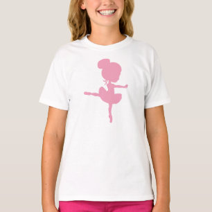T-shirt Ballerina Silhouette, Fille de ballet, Danse de ba