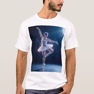 T-shirt Ballerine au Clair de Lune – Danse de la Grâce Éto