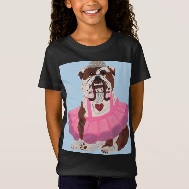 T-Shirt Ballerine Bouledogue (Devant)