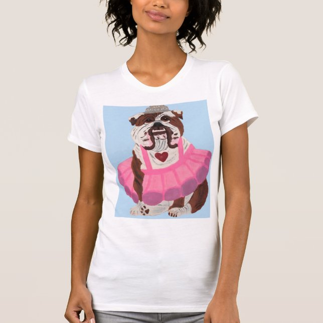 T-shirt Ballerine Bouledogue (Devant)