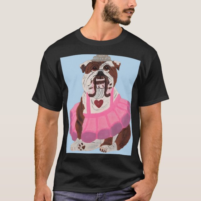 T-shirt Ballerine Bouledogue (Devant)