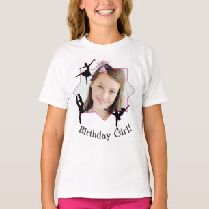 T-shirt Ballerine de danse VOTRE d'IMAGE anniversaire ICI