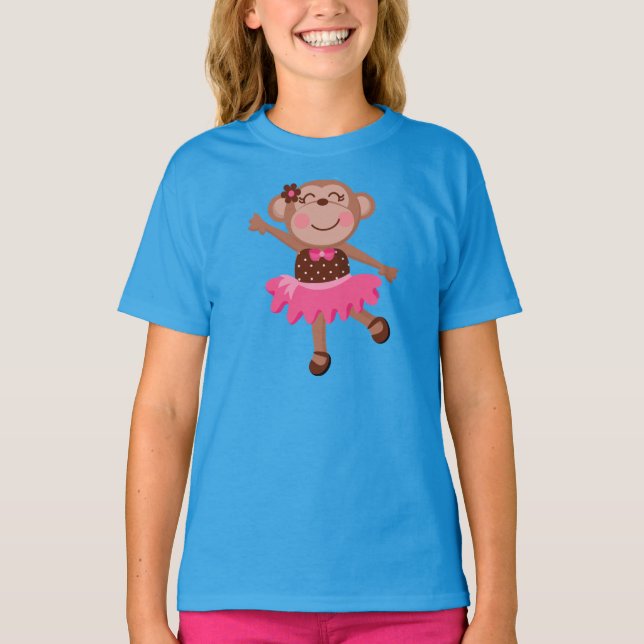 T-shirt Ballerine de singe (Devant)