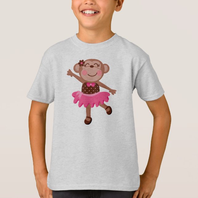 T-shirt Ballerine de singe (Devant)