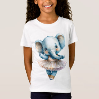 T-Shirt Ballerine d'éléphant mignonne danse ballet