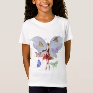 T-Shirt Ballerine et papillons