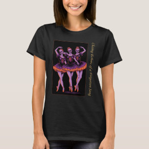 T-shirt Ballerine Fantôme Orange Chassant les Échos Oublié