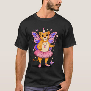 T-shirt Ballerine Fée Lion Lions Manches Longues