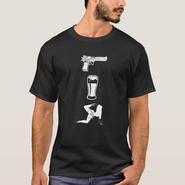 T-shirt Balles Bbb Bière Et Bébés (Devant)