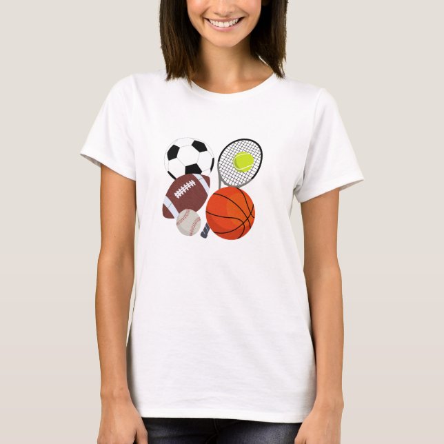 T-shirt Balles sportives (Devant)