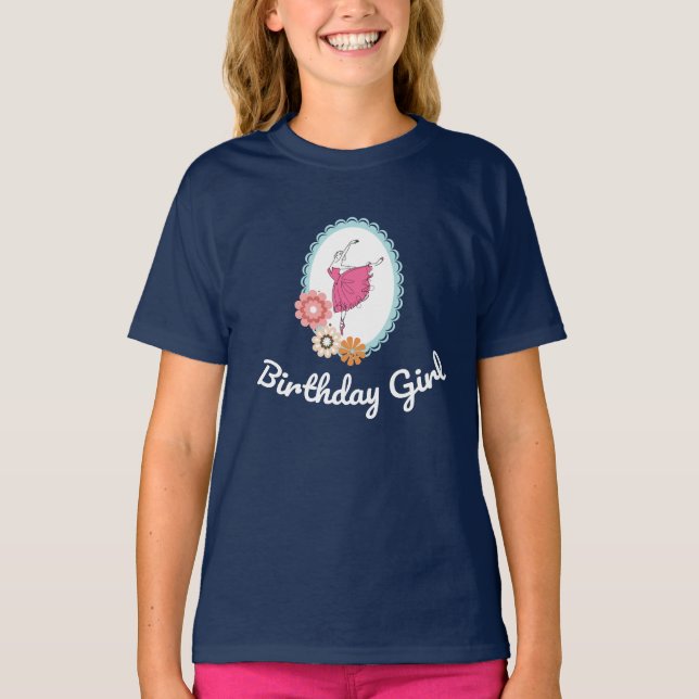 T-shirt Ballet Anniversaire de Ballerina (Devant)