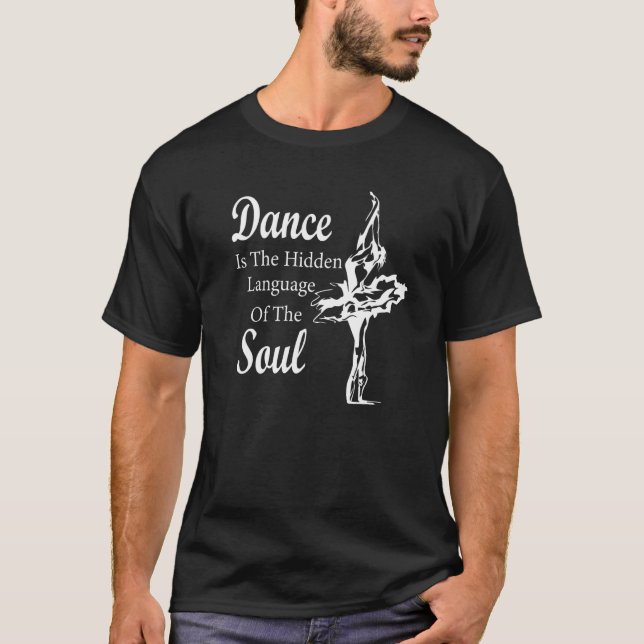 T-shirt Ballet Ballerina Dance est la langue cachée de t (Devant)