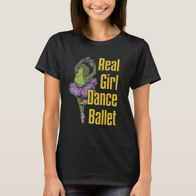 T-shirt Ballet Ballerina Dancer Ballet Dance Costumes Frog (Devant)