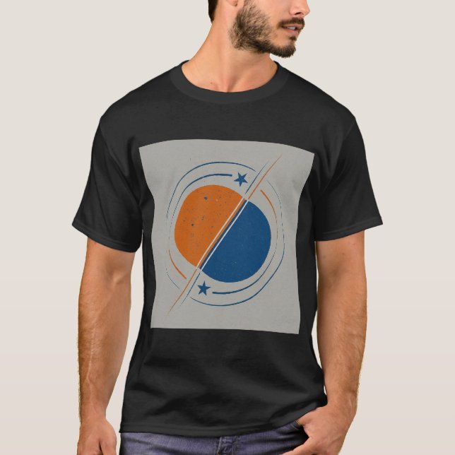 T-shirt "Ballet céleste : Système d'étoiles binaire (Devant)
