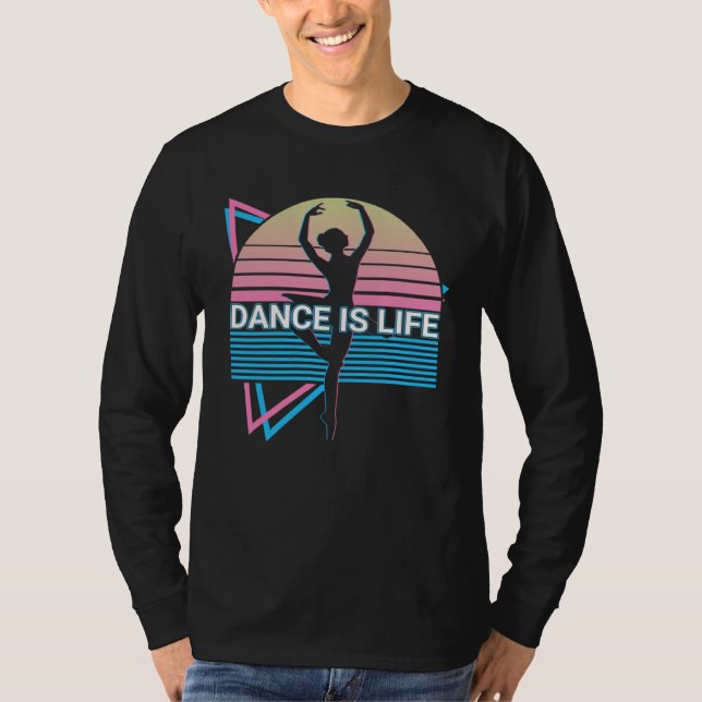 T-shirt Ballet Dance Ballet Dancing Ballerina Dance Is Lif (Devant)