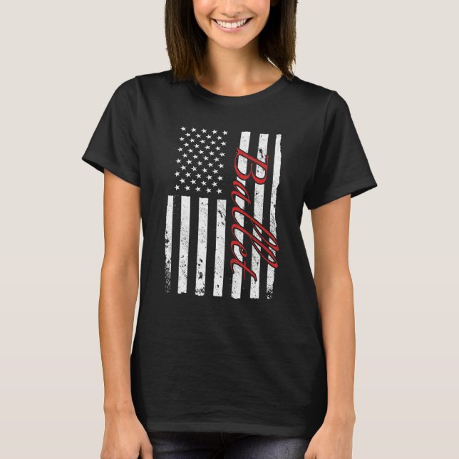 T-shirt Ballet Dancer Ballerina American Flag Dance 2 (Devant)