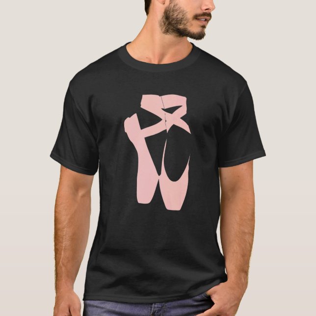 T-shirt Ballet Dancer Pointe Chaussure Ballerina Dancing B (Devant)