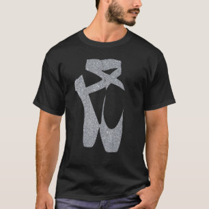 T-shirt Ballet Dancer Silver Point Shoes Graphic Cute Ball