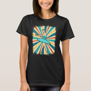 T-shirt Ballet Danse Ballet Danse Ballerina Danseuse Retro