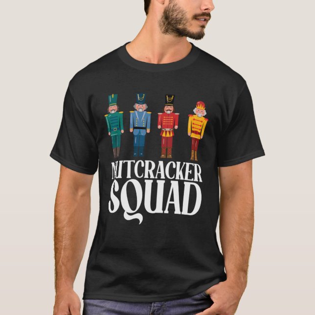 T-shirt Ballet Danse jumelle famille Noël Nutcracker (Devant)