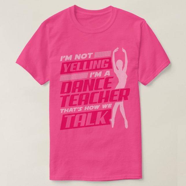 T-shirt Ballet Danser Danse Enseignant Enseignant Cadeau (Design devant)