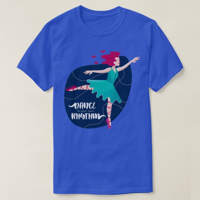 T-shirt Ballet de ballerine à patinage artistique (Design devant)