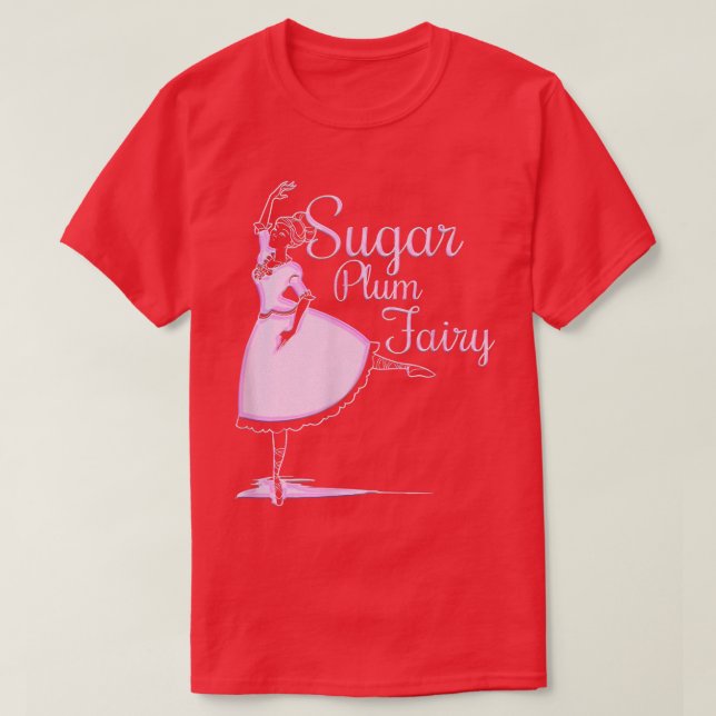 T-shirt Ballet de fée de prune de sucre (Design devant)