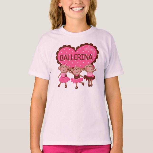 T-shirt Ballet de singe (Devant)