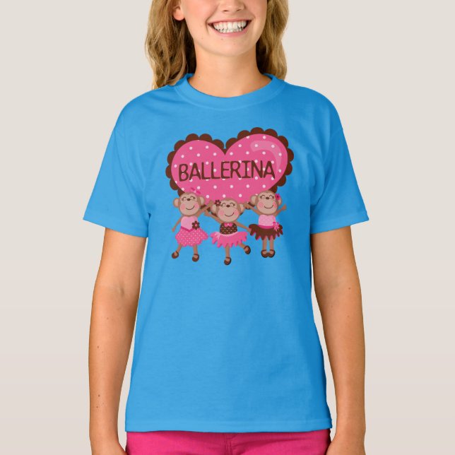 T-shirt Ballet de singe (Devant)