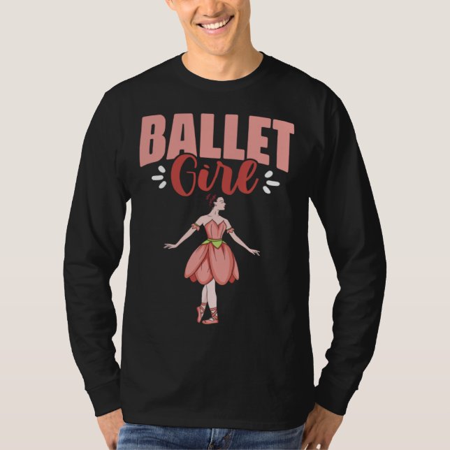T-shirt Ballet Girl Ballerina Dancing Ballet Dancer (Devant)