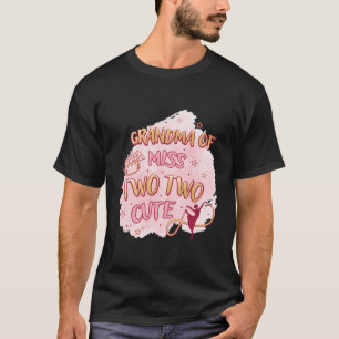 T-shirt Ballet Girl Second Anniversaire Grand-mère Deux mi