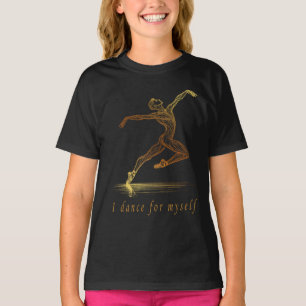 T-shirt Ballet Homme Dancer Line Art - Je Danse Pour Moi