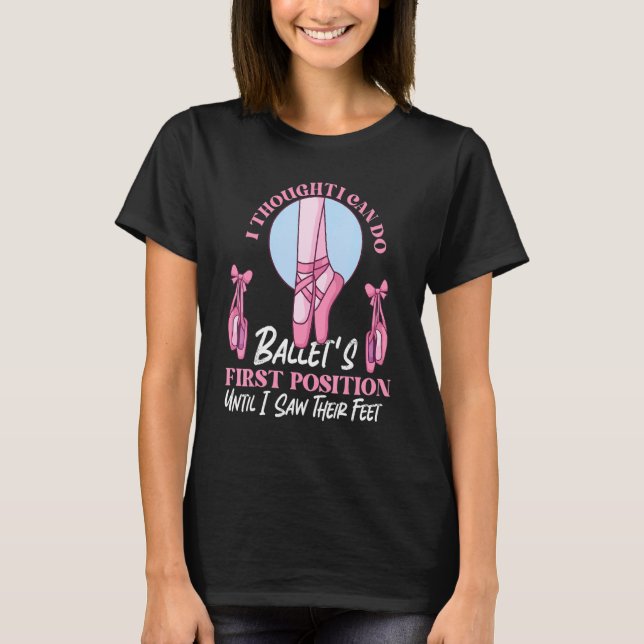 T-shirt Ballet Pour Danse De Ballet Aspirant (Devant)