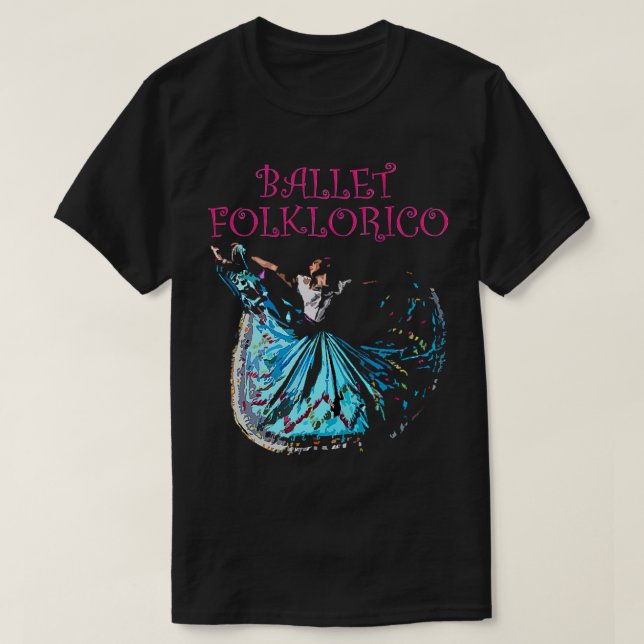 T-shirt Ballet traditionnel mexicain Folklorico (Design devant)