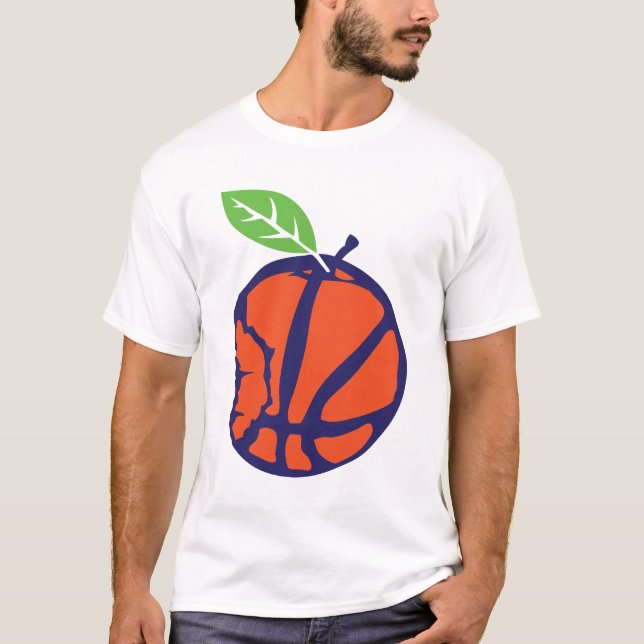 T-shirt ballon basketball pomme croque apple 1 (Devant)