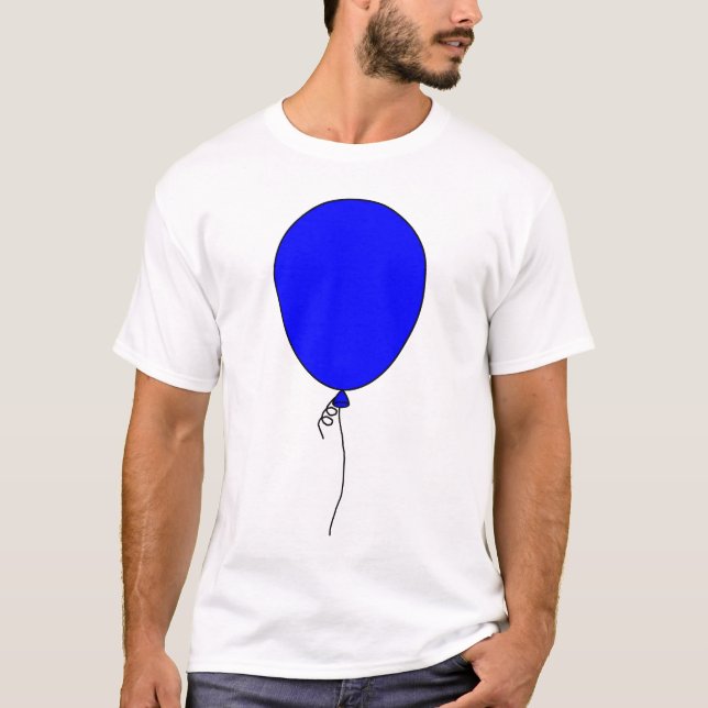 T-shirt Ballon (bleu) (Devant)