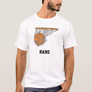 T-shirt ballon de basket-ball à bille dans l'illustration