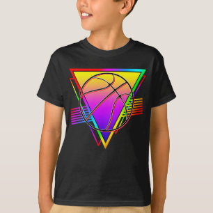 T-shirt Ballon de basket-ball rétro moderne